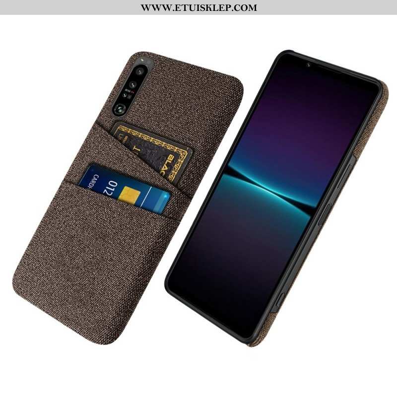 Etui do Sony Xperia 1 IV Tkanina Na Karty